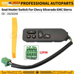 Front Left Seat Heater Switch 901-200 for Chevy Silverado GMC Sierra (2003–2007)