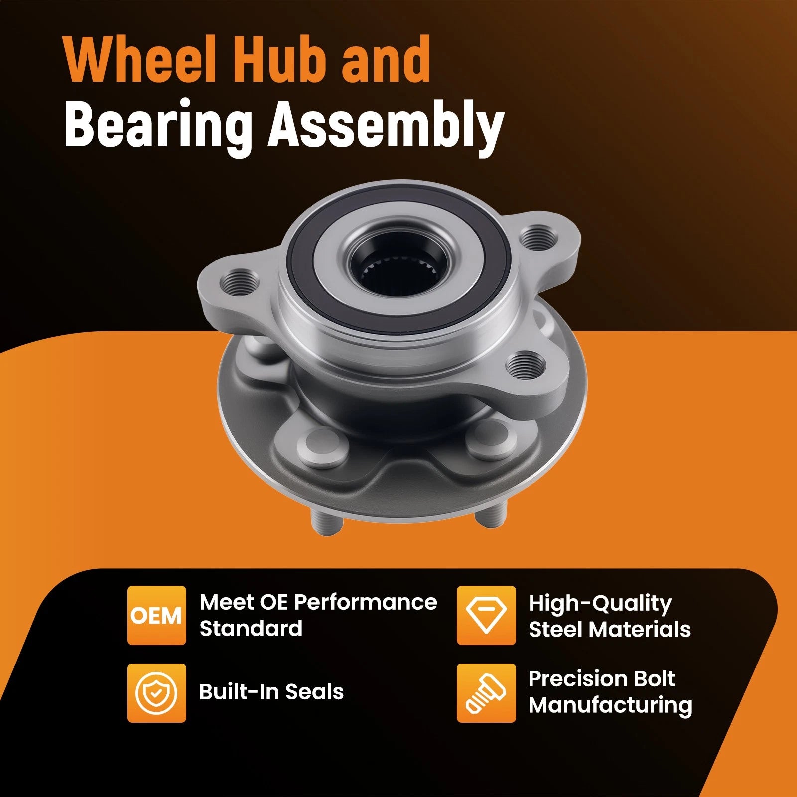 Front Wheel Bearing Assembly for Toyota Corolla 1.8L 2.0L (2019–2024) 513402