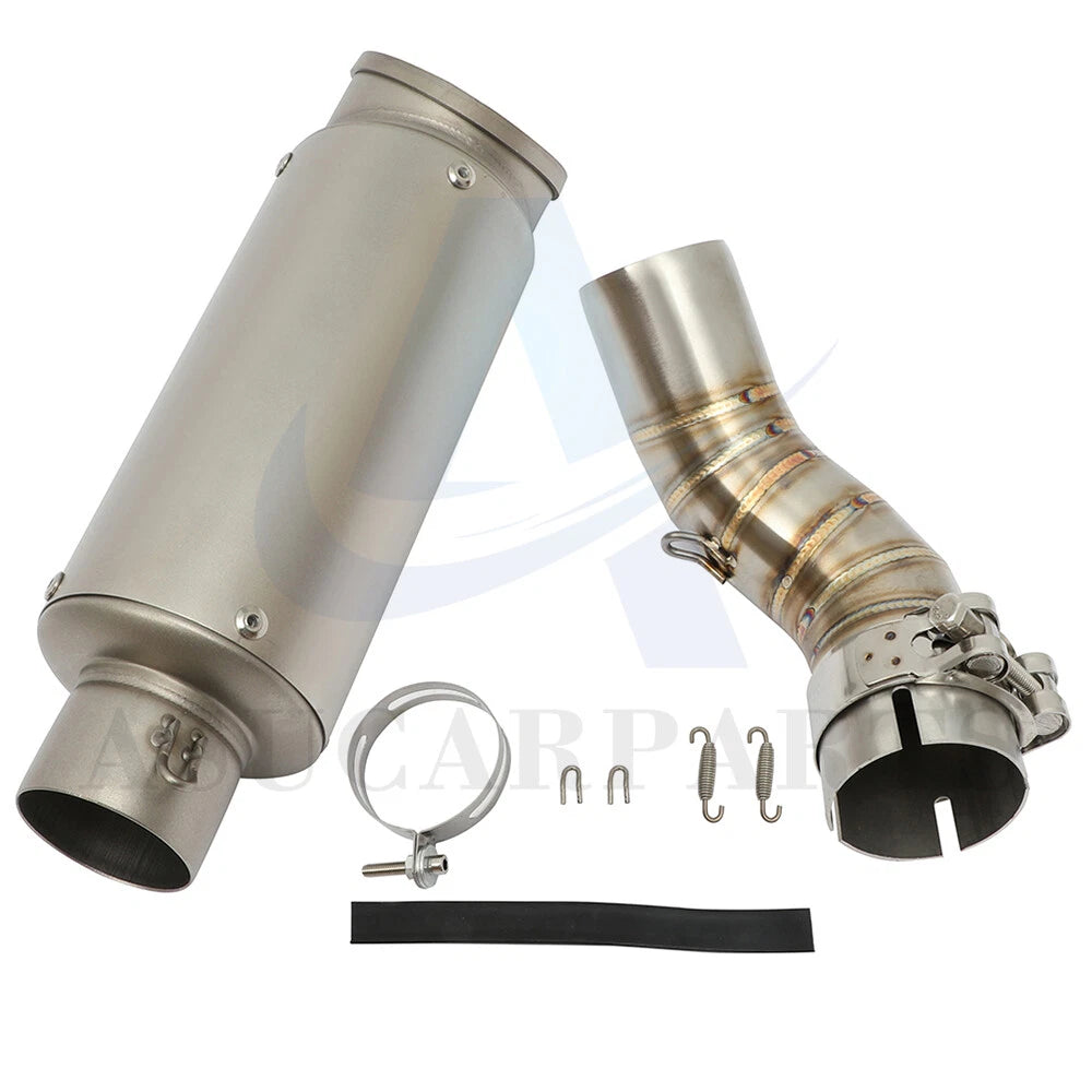 Stainless Mid Link Pipe Exhaust Muffler for Kawasaki Z900 (2017–2019)