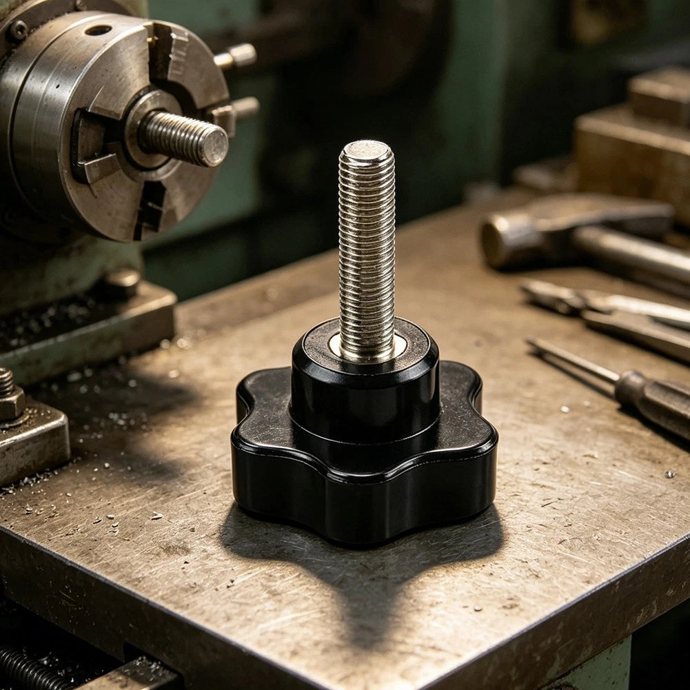 Clamping Knob Thumb Screw M6 for Five Star Head (25x6x50mm)