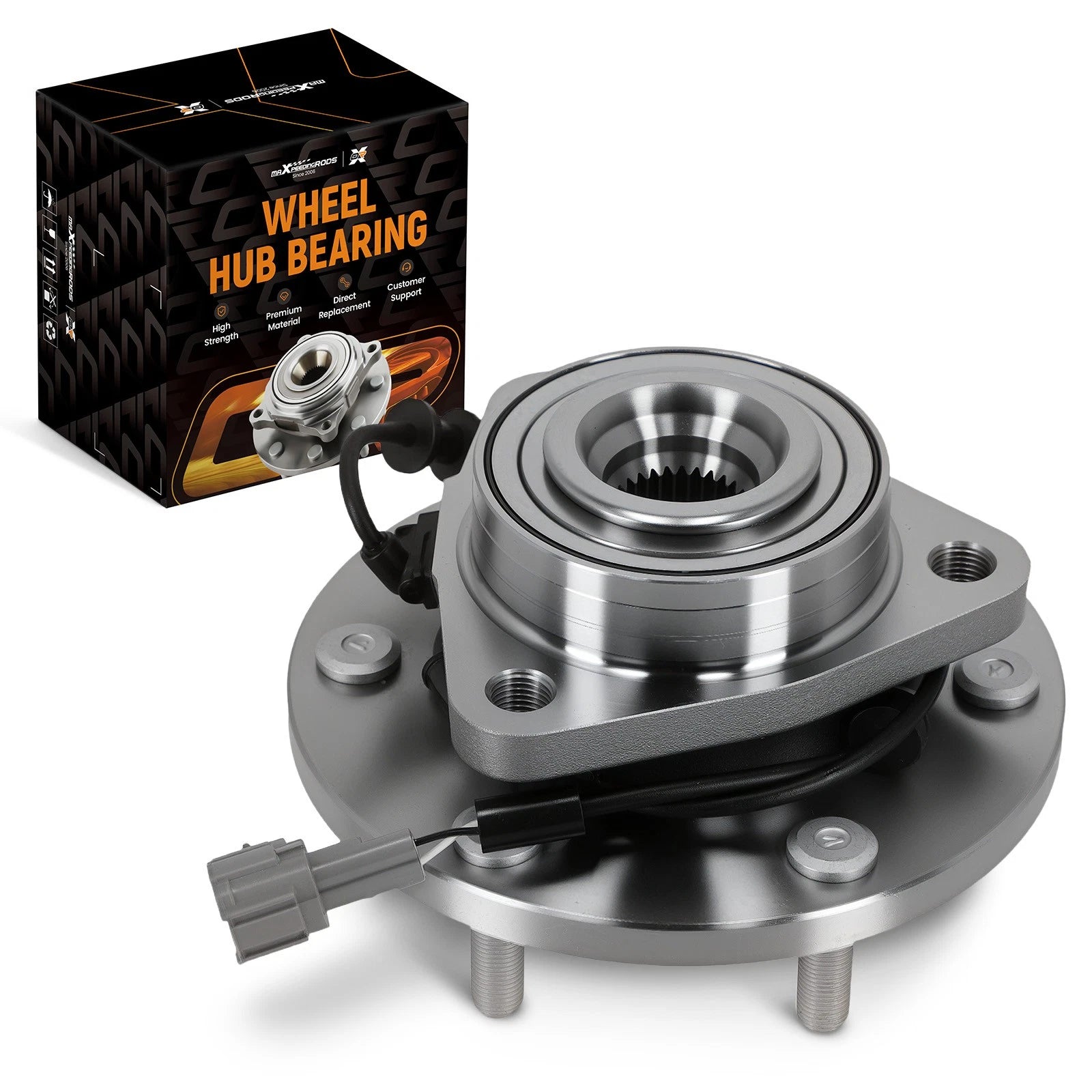 Front Wheel Hub & Bearing Kit for Infiniti QX56 Nissan Armada (2004–2007)