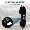Dashboard Dash Cover Mat for BMW 4 Series Black Red