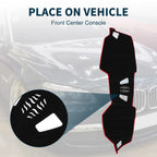 Dashboard Dash Cover Mat for BMW 4 Series Black Red