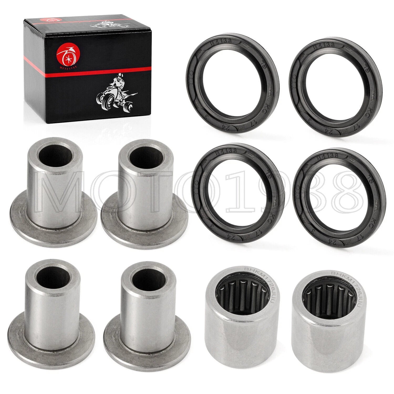 Front Upper A-Arm Bushing Bearing Seal Kit for Arctic Cat 400 DVX (2004–2008)