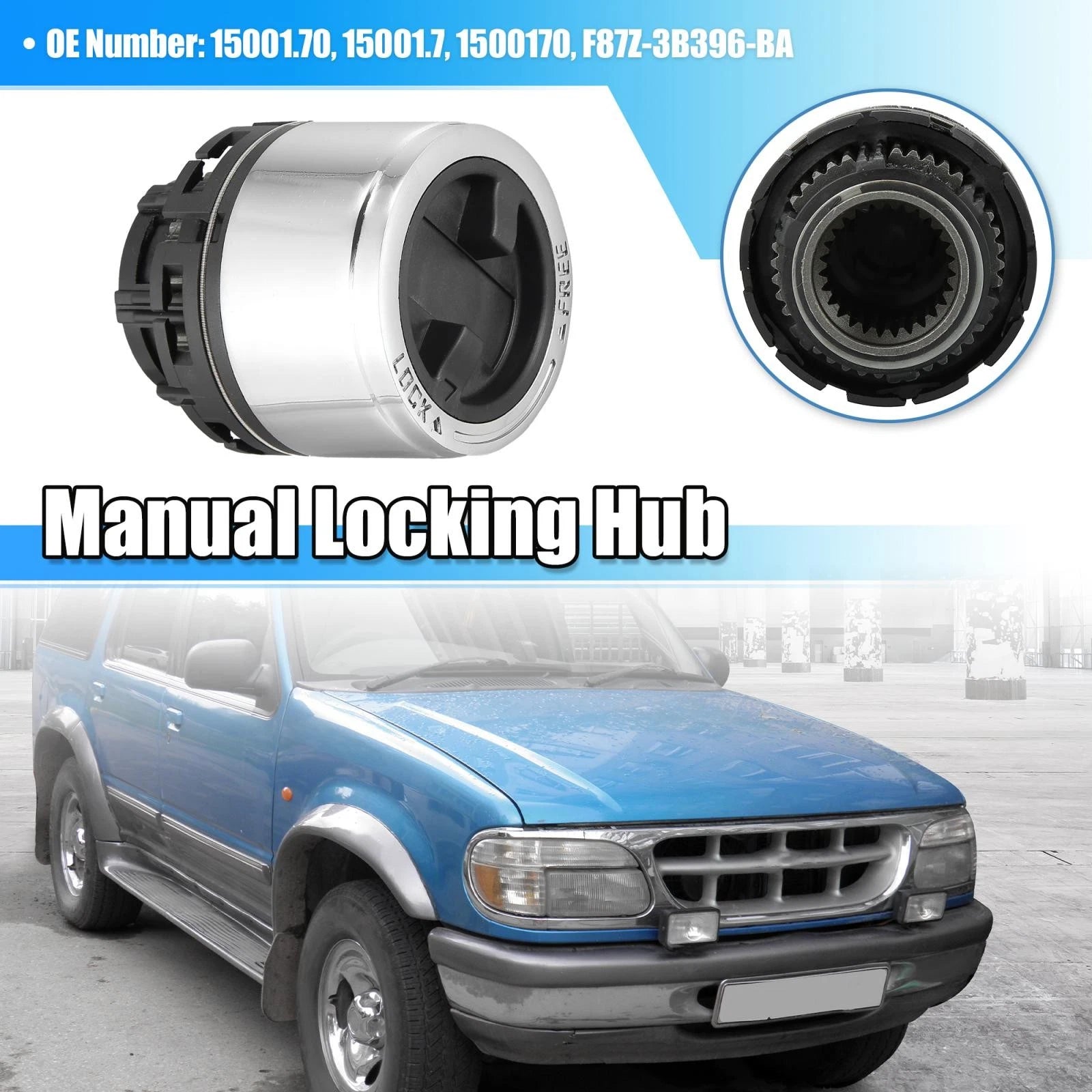 Front Wheel Locking Hub 1500170 for Ford Explorer Ranger Mazda B Series (1991–2001)