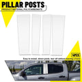 Set of 4 Chrome Pillar Post Door Window Covers for Chevy Colorado GMC Canyon (2015–2022)