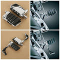 Pair Chrome Switchblade Male Mount Foot Pegs for Harley Touring Dyna
