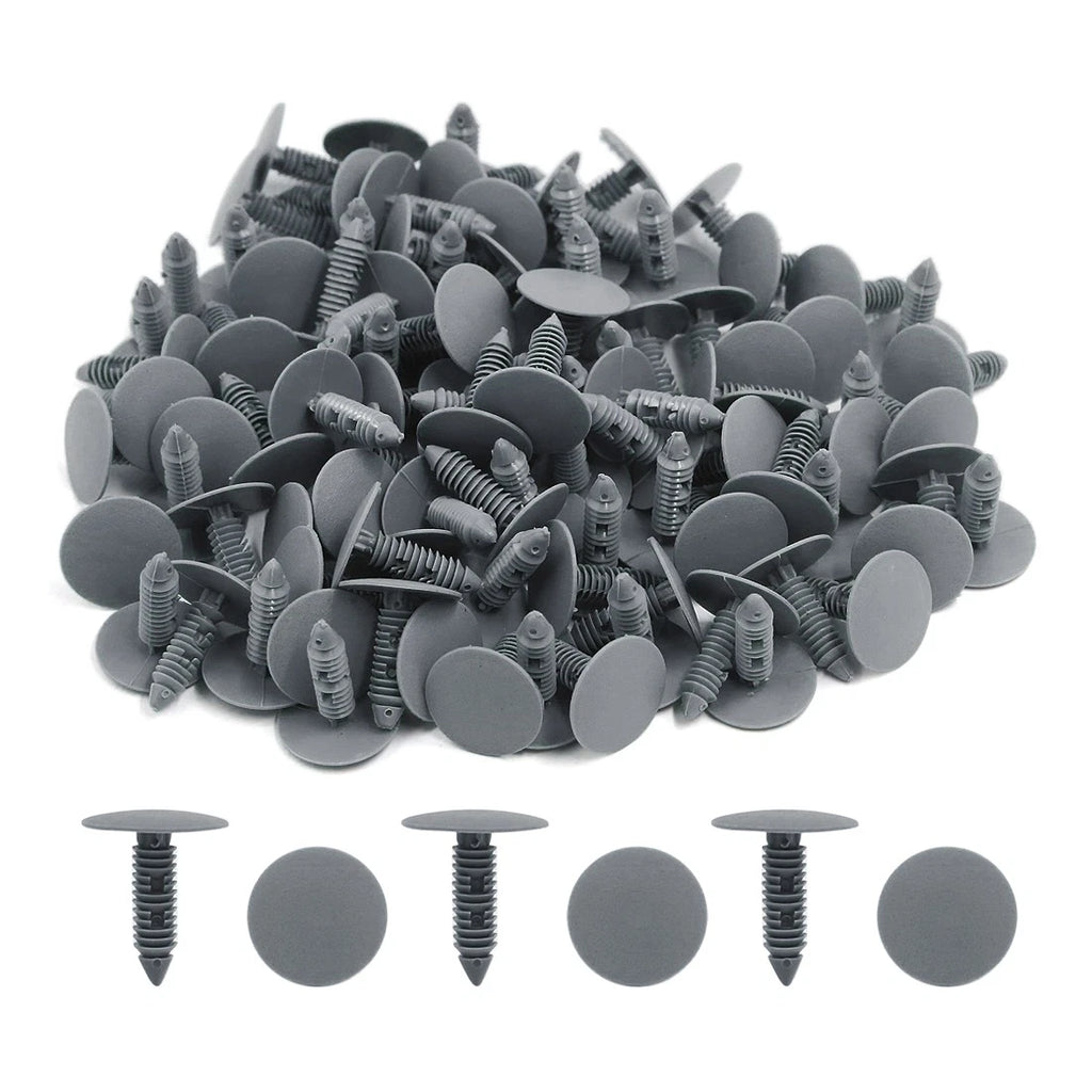 100pcs Push Type Fasteners Clip Rivet for Honda (8mm Hole Dia)