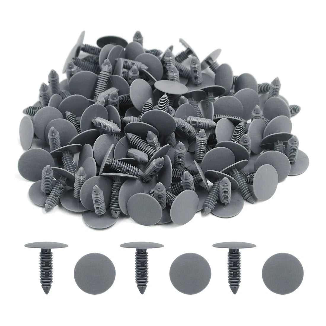 100pcs Push Type Fasteners Clip Rivet for Honda (8mm Hole Dia)