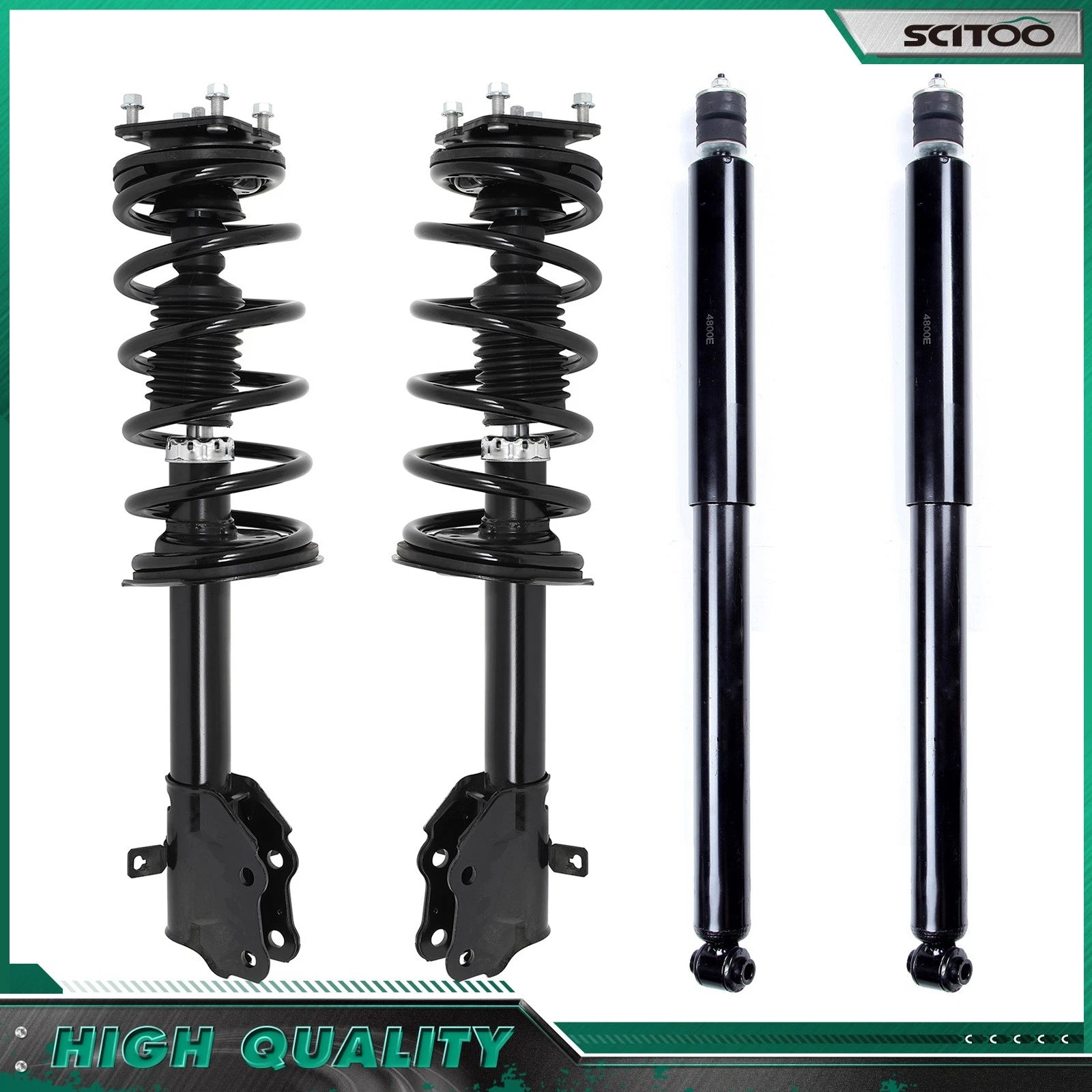 Front Complete Struts Assembly & Rear Shocks for Mazda CX-9 (2007–2010)