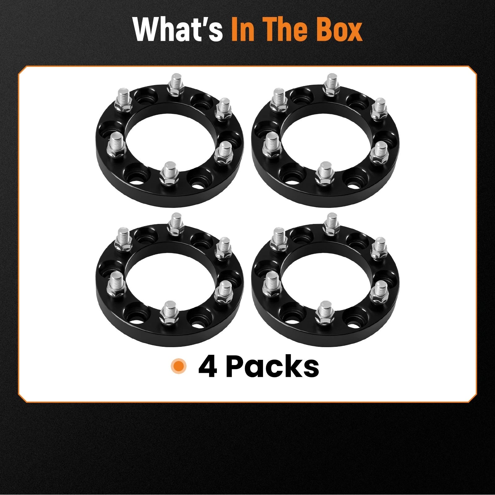 4X 25mm Wheel Spacers for Chevy Silverado 1500 GMC Sierra (2007–2023) 6x5.5 M14x1.5 108mm