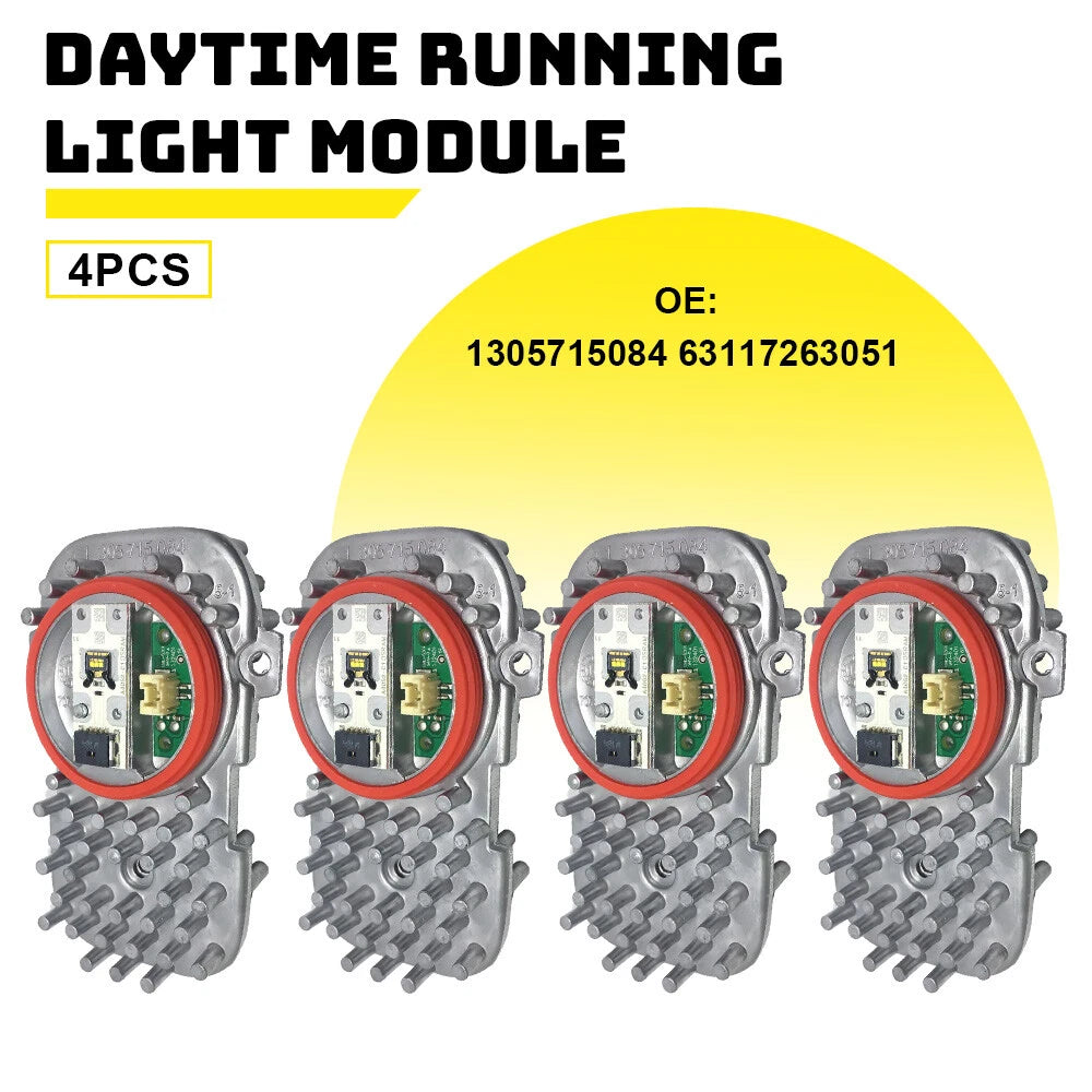 Set of 4 LED Daytime Running Light Modules for BMW X5 X3 (2007–2013)