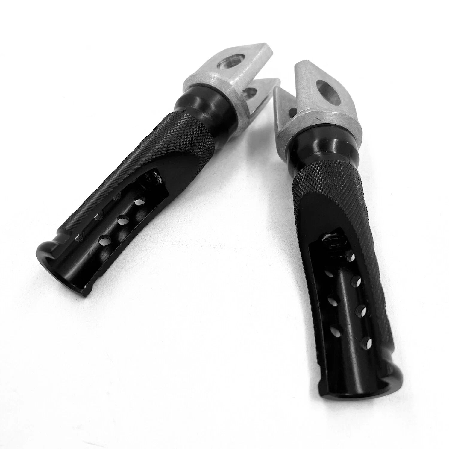 Black Front Foot Pegs for Kawasaki EX250 EX500 Ninja ZX6 D/E/R ZX750 (1988–2009)