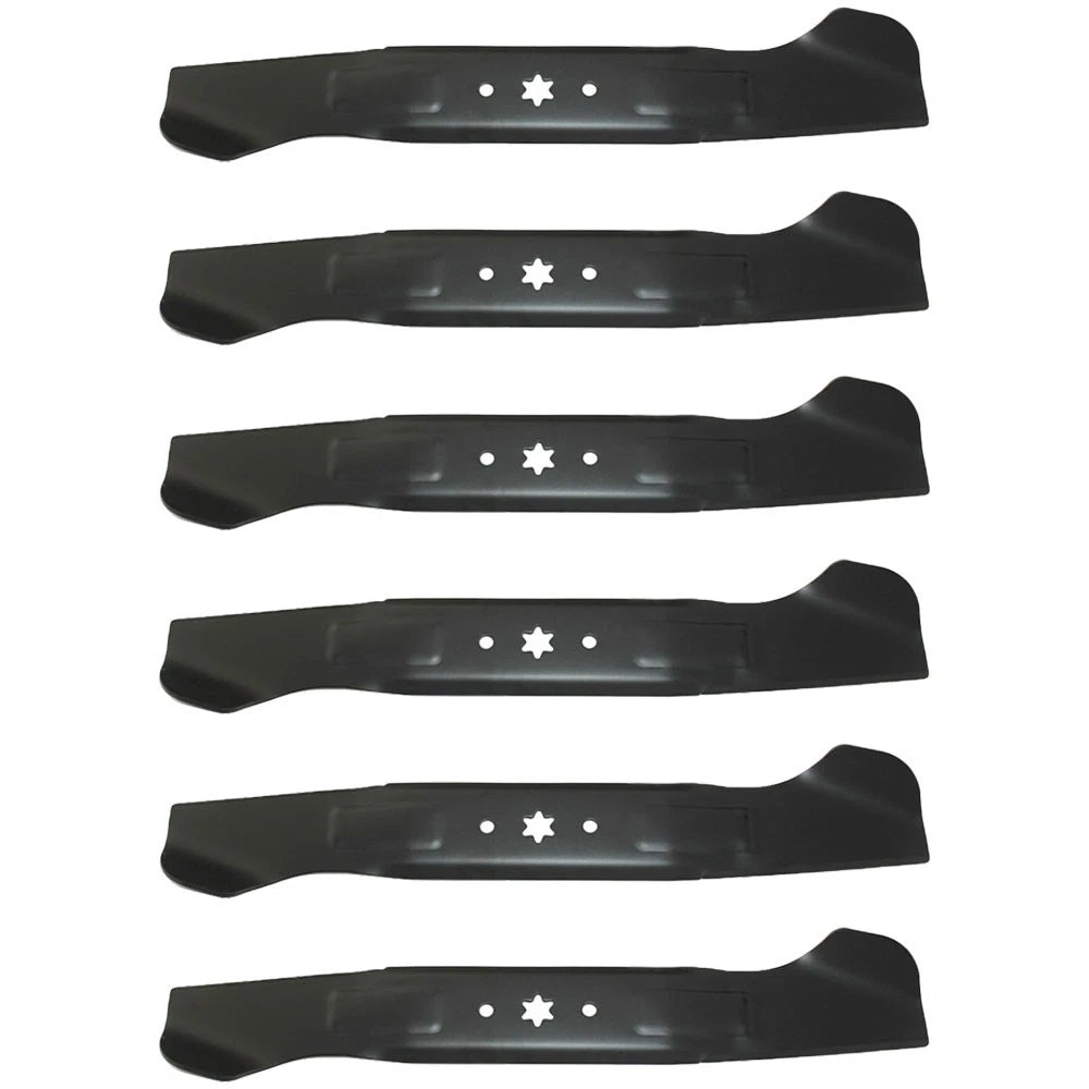 Set of 6 Replacement High Lift Mower Blades for 46" Deck