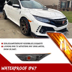 Amber Side Marker Lamp Turn Signal Lights for Honda Civic (2016–2021)