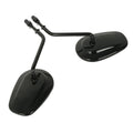 Vivid Black Rear View Mirrors for Harley Touring Sportster 883 1200 Softail