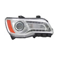 Replacement Passenger Side Halogen Head Light Assembly w/Chrome Bezel
