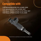 4X Fuel Injectors for Nissan Frontier 2.5L L4 (2005–2019) 16600-EA00A