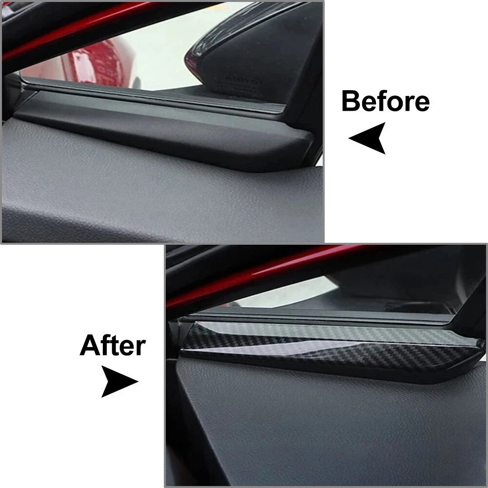 Inner Front Head A Column Frame Triangle Cover Trim for Toyota C-HR (2016–2023)