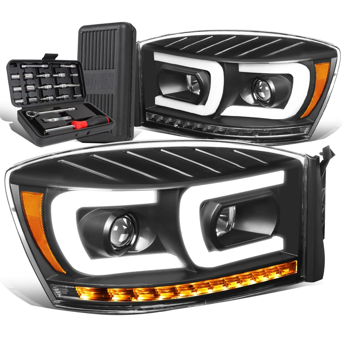 LED Chasing Projector Headlight for Ram Truck (2006–2009)