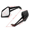 Set of 2 Rearview Mirrors for Kawasaki Z1000 (2014–2021) Black