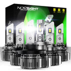NOVSIGHT LED Headlight Bulbs H11 H4 H7 6000K Super White (Fits )