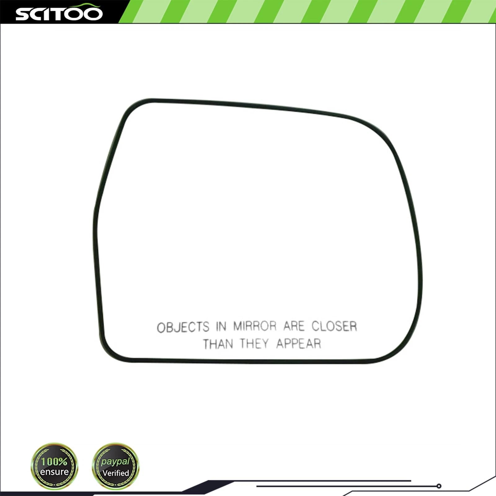 Chrome Mirror Glass RH for Toyota Highlander (2001–2007)
