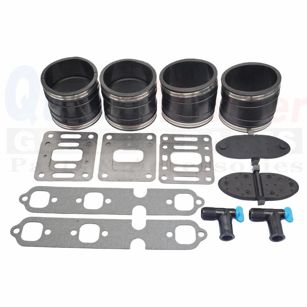 Bellows 44348T with Gasket & Drain Fitting 806926A1 for Mercruiser (N/A)