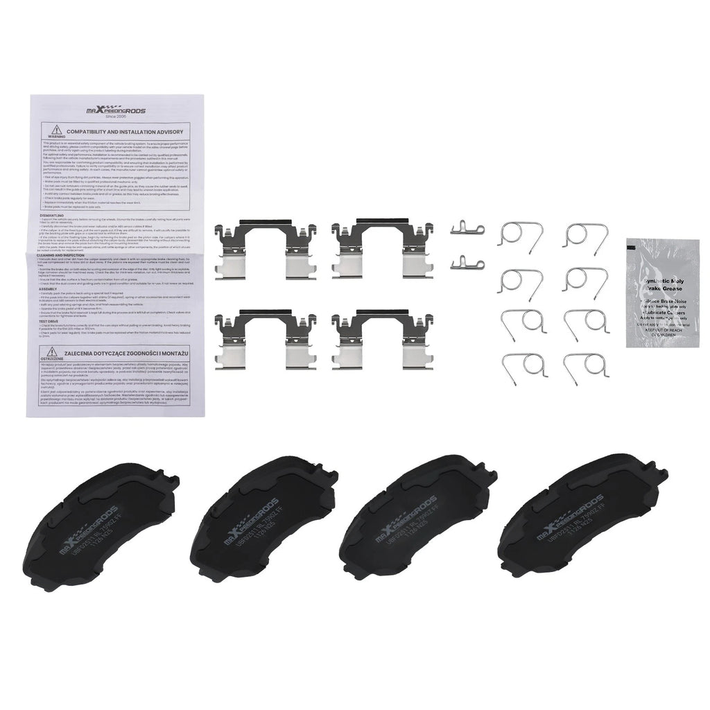 Front Brake Pads Set for Nissan Qashqai Rogue Sport (2017–2022) D1737
