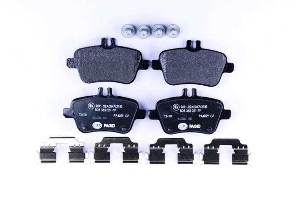 Set of 4 Hella Pagid 355021791 Rear Disc Brake Pads for Infiniti QX30 (2017–2020)