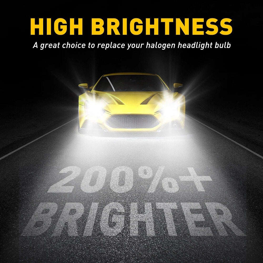 2X LED Headlight Bulbs for Ford F-150 F-250 (1992–2003)