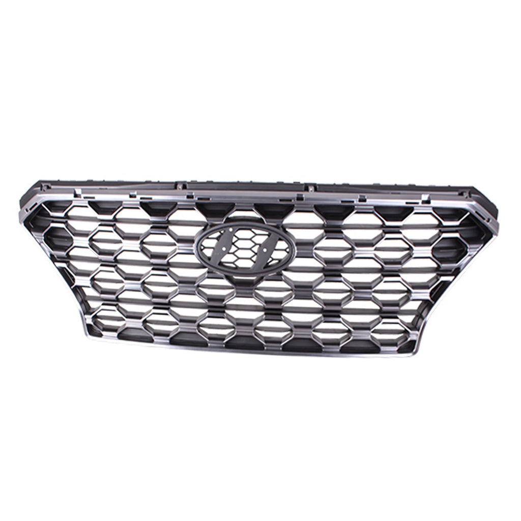 Front Grille Replacement Gray Satin Chrome Polypropylene for Toyota Tacoma (2005–2015)