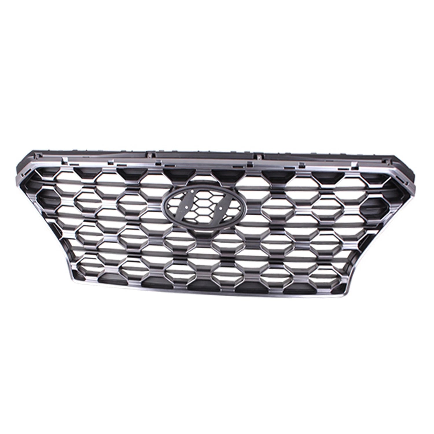 Front Grille Replacement Gray Satin Chrome Polypropylene for Toyota Tacoma (2005–2015)