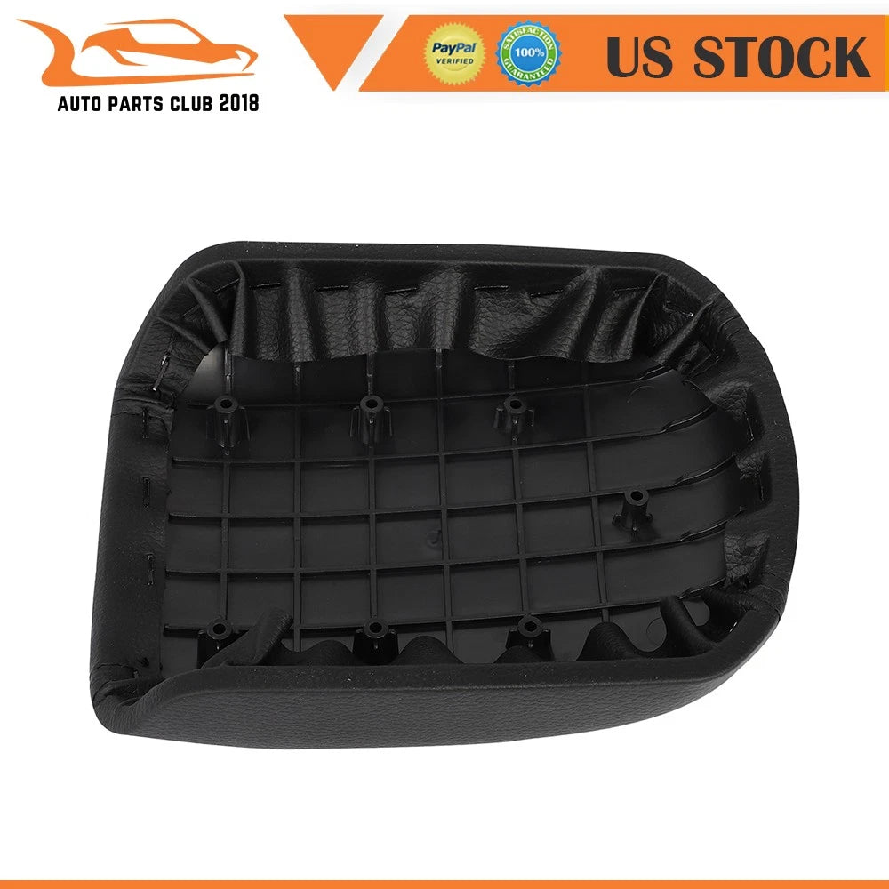 Center Console Armrest Cover for Chevrolet Cruze (2009-2014) Black Leather