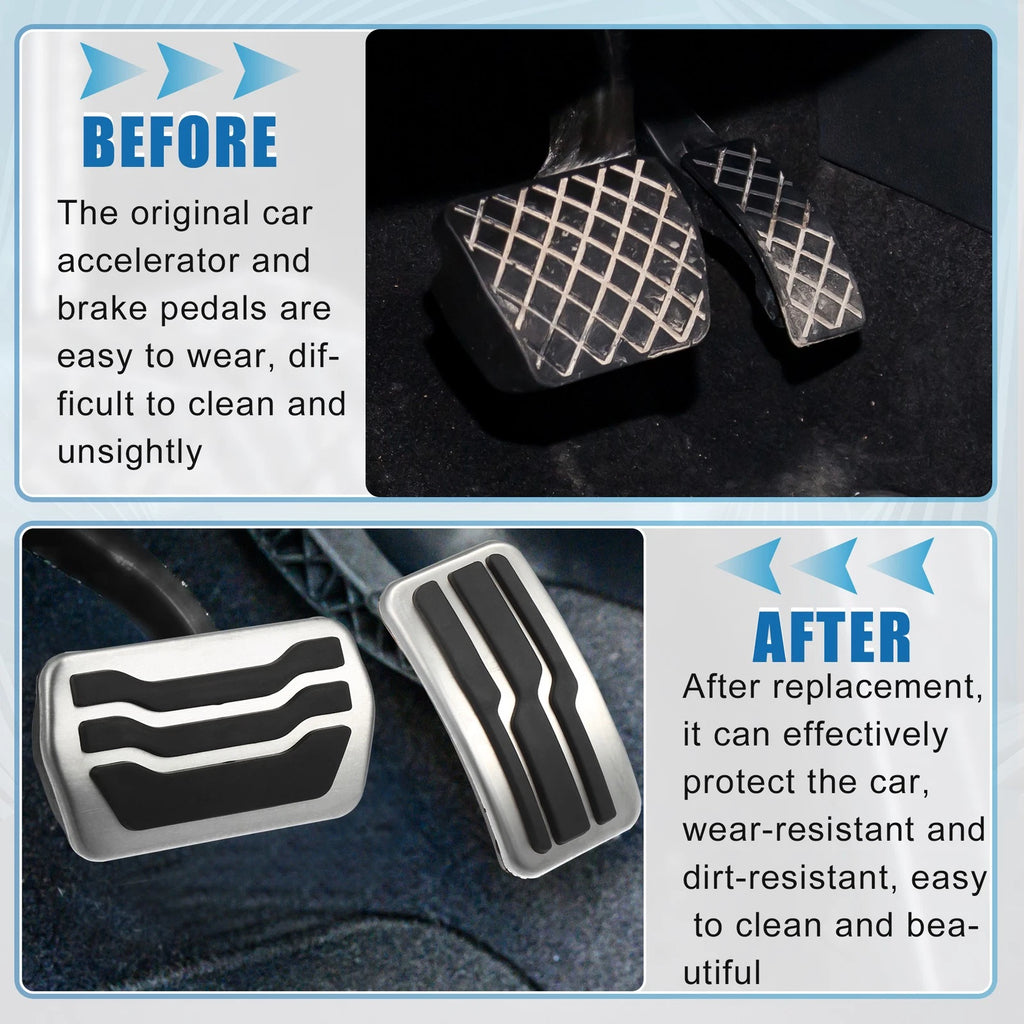 Set of 2 Accelerator and Brake Pedal Covers for Ford Escape (2001–2022)