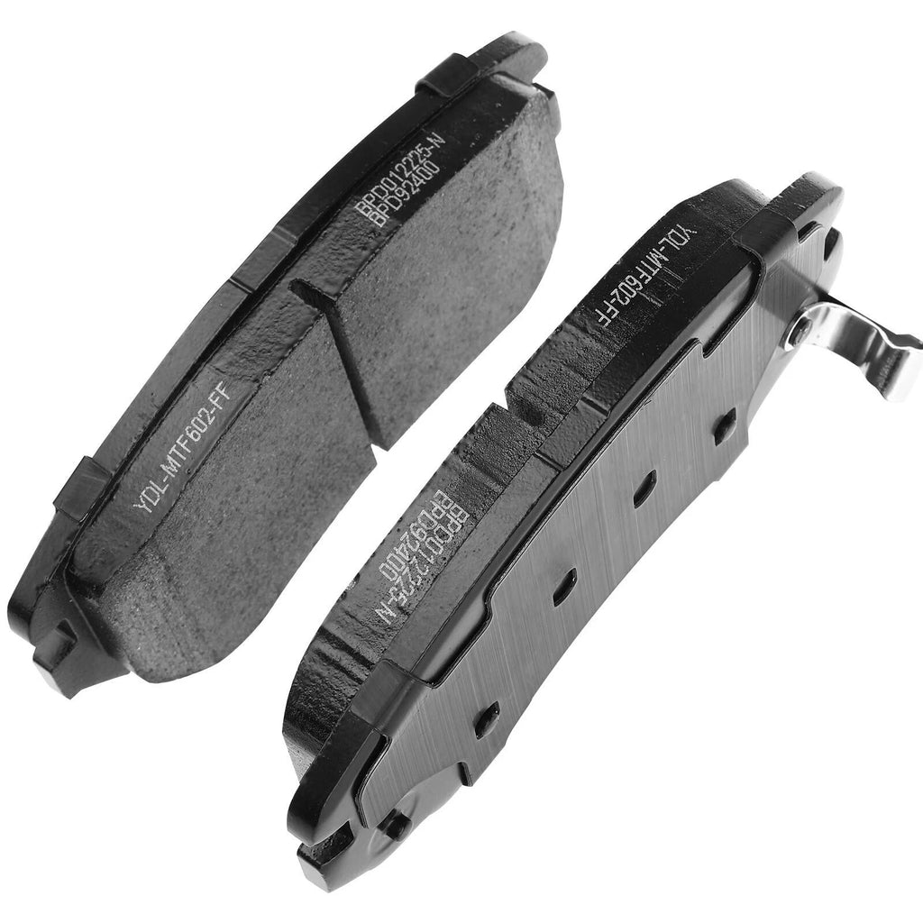 Set of 4 Front Ceramic Brake Pads for Hyundai Elantra (2007–2010)