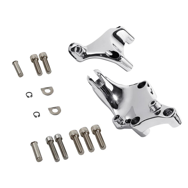 Chrome Passenger Footpegs Peg Mount for Harley Sportster 883 1200 (2014–2022)