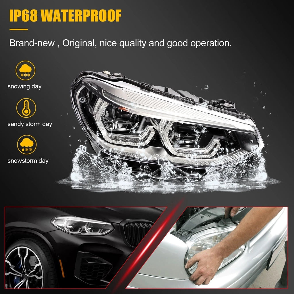 Right Side LED Headlight for BMW X3 X4 (2018–2021)