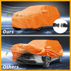 Waterproof Car Cover for Toyota bZ4X (2022–2023) Orange Cotton Zipper