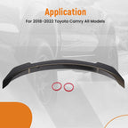 ABS Trunk Spoiler for Toyota Camry (2018–2022) Gloss Black Duckbill Design