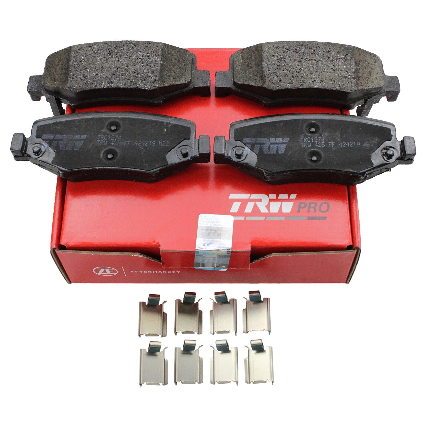 Set of 4 TRW Pro Rear Ceramic Brake Pads for Dodge Nitro Jeep Liberty Wrangler JK (2007–2018)