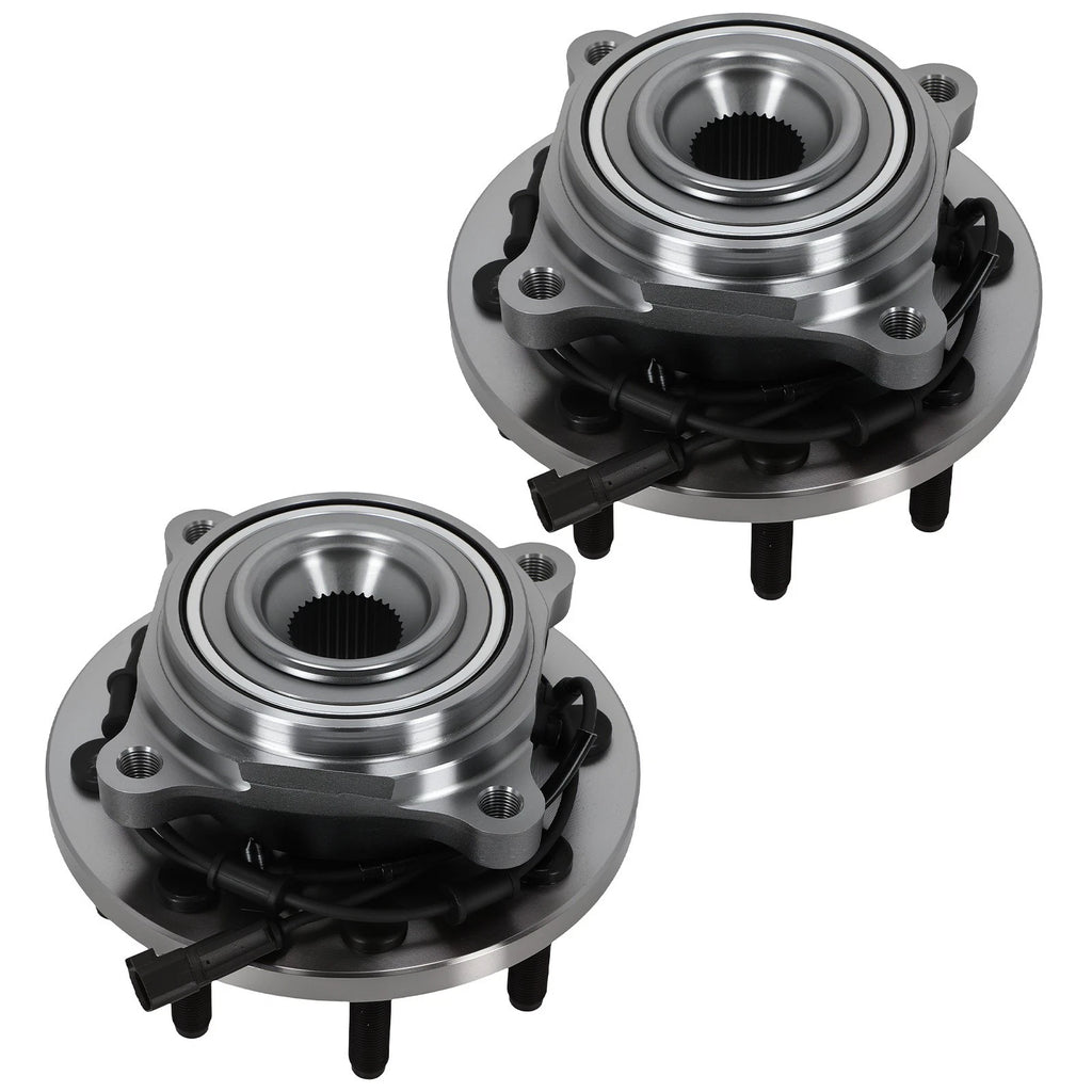 Front Wheel Bearing Hub Set of 2 for Dodge Ram 2500/3500 (2009–2011) HA590346 ABS