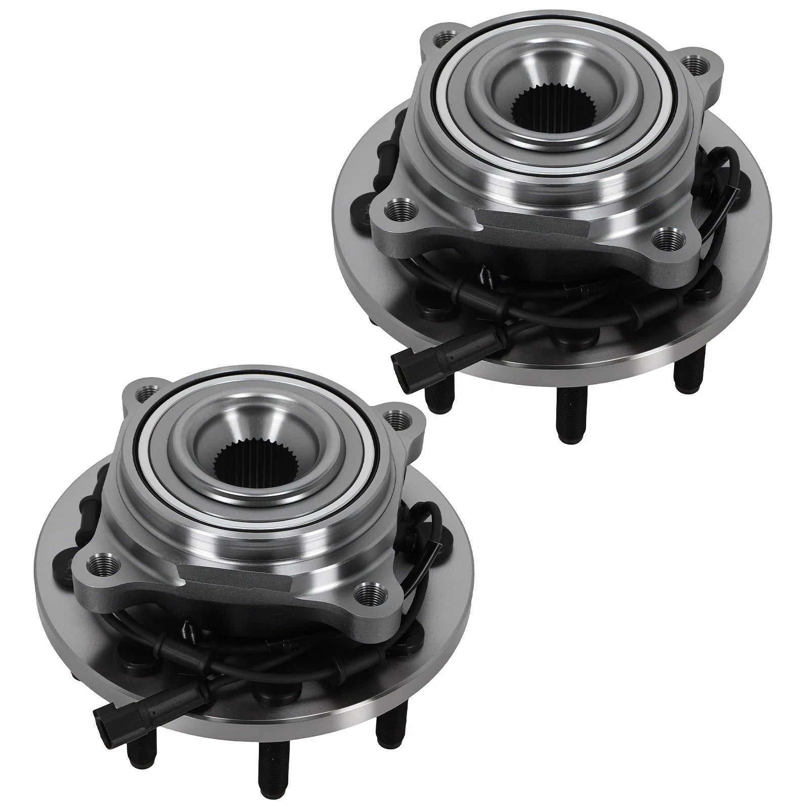 Front Wheel Bearing Hub Set of 2 for Dodge Ram 2500/3500 (2009–2011) HA590346 ABS