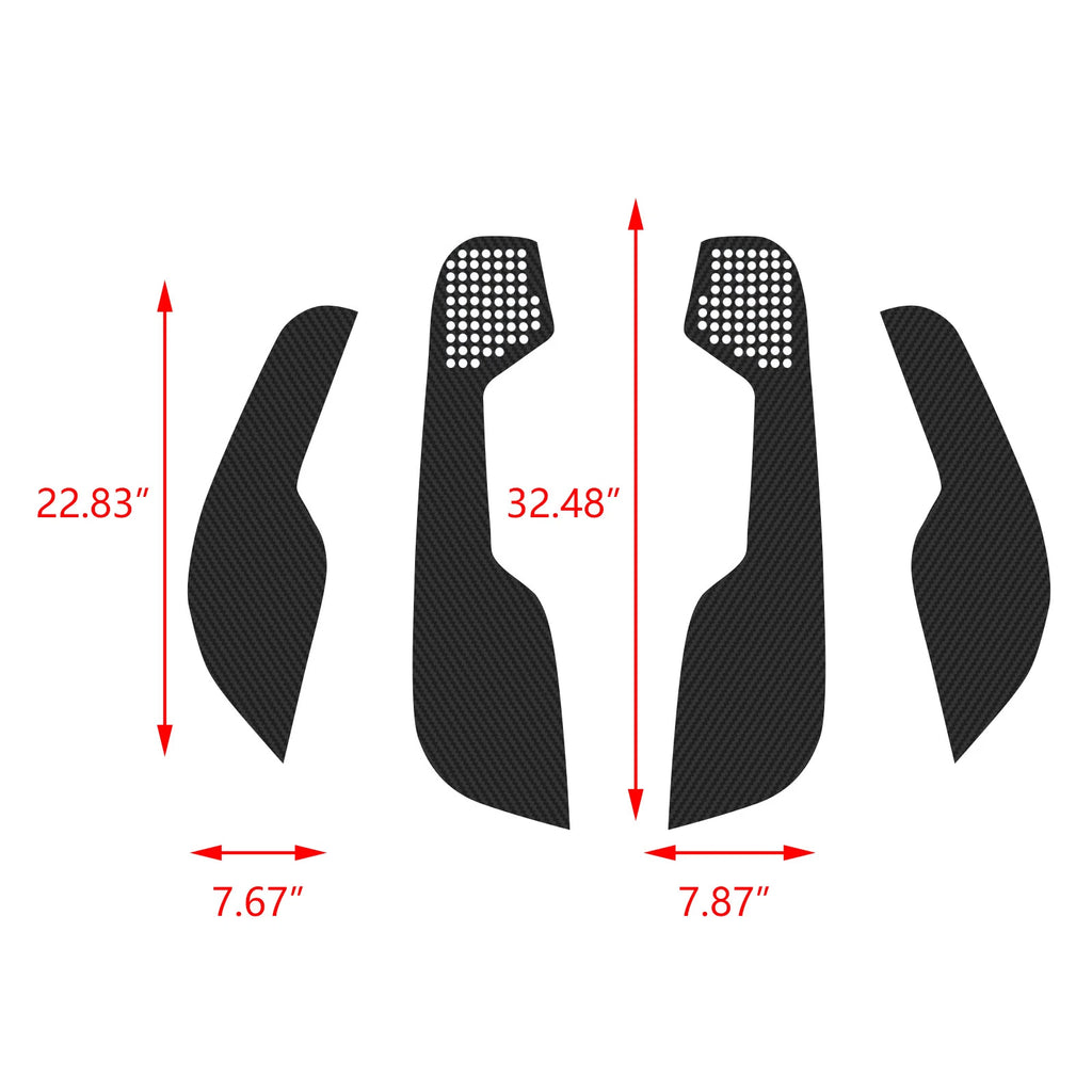 Carbon Fiber Door Mat Protector Stickers for Honda Civic (2016-2021)
