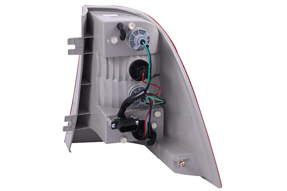 Tail Light Assembly Chrome Red Clear Lens Replacement for Mercedes ML320 (1998–2003)