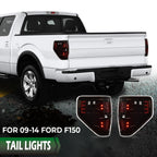 LED Black Tail Lights for Ford F150 (2009–2014)