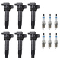 Set of 6 Ignition Coils & Spark Plugs for Sonata Sorento V6