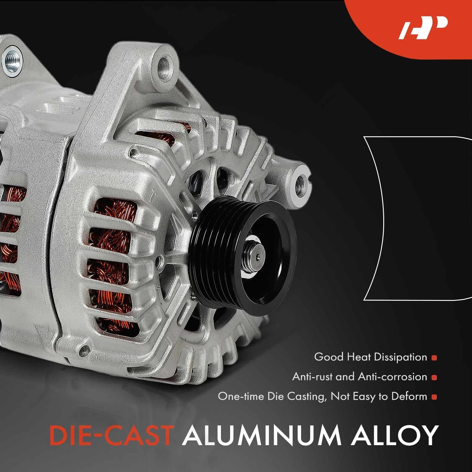 Alternator for BMW X5 (2014–2018) 3.0L L6 220A 6-Groove