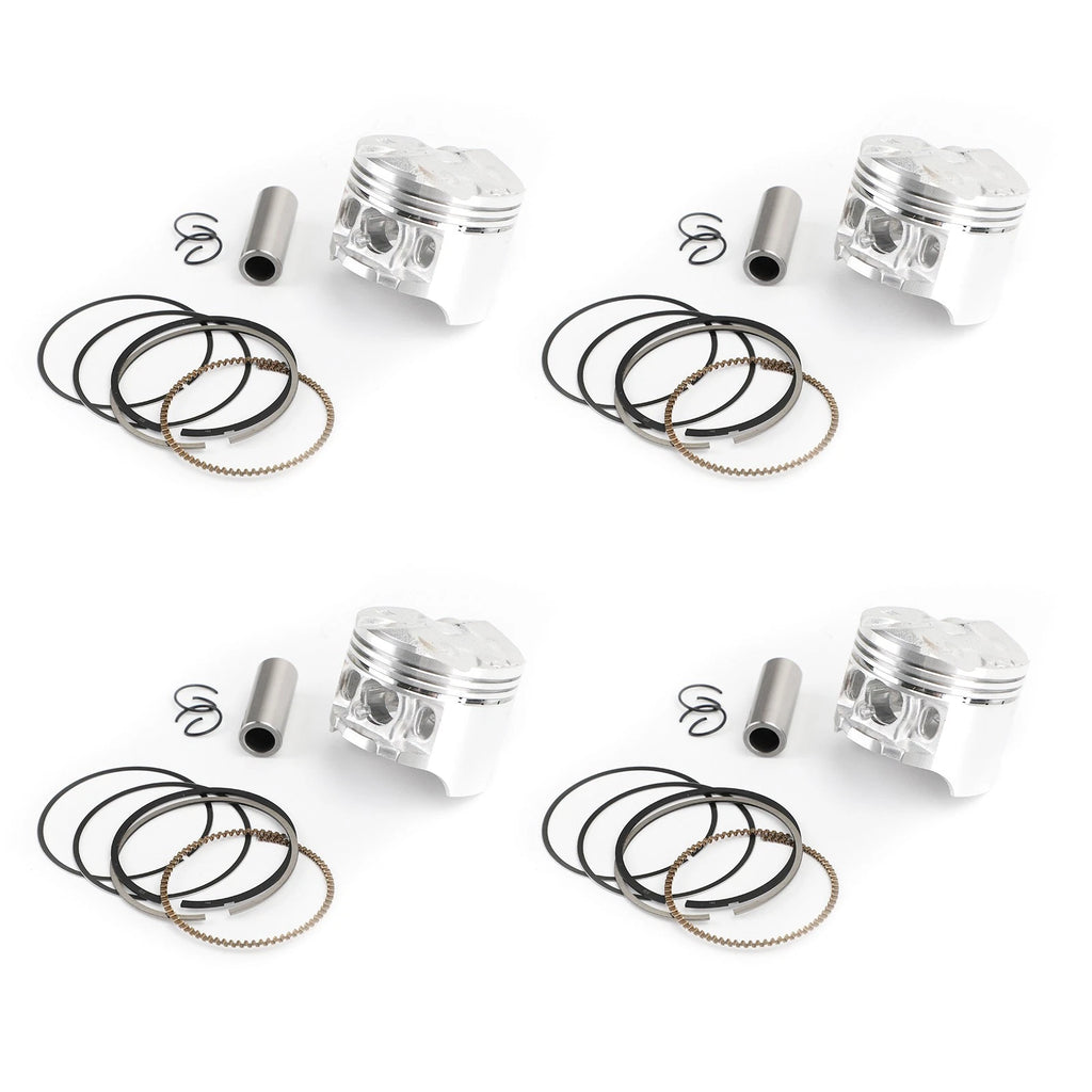 4X Piston Rings Pin Clips 49mm +0.50 for Honda CBR250RRL/RRN/RRR (1990–1994)