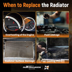 Cooling Radiator for Dodge Dakota (1992-1996) with Trans Cooler